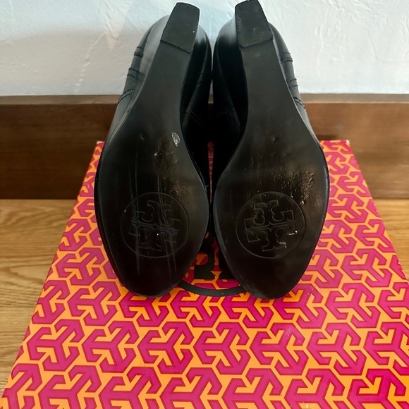 Tory Burch Elina 110mm Wedge Boot - Black - Size 6.5 - Picture 8 of 11